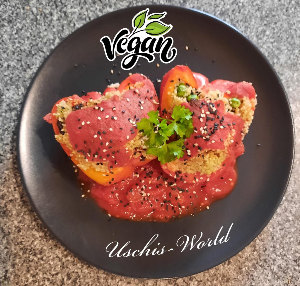 Gefüllte Paprikaschoten mit Couscous – Uschis World
